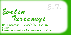 evelin turcsanyi business card